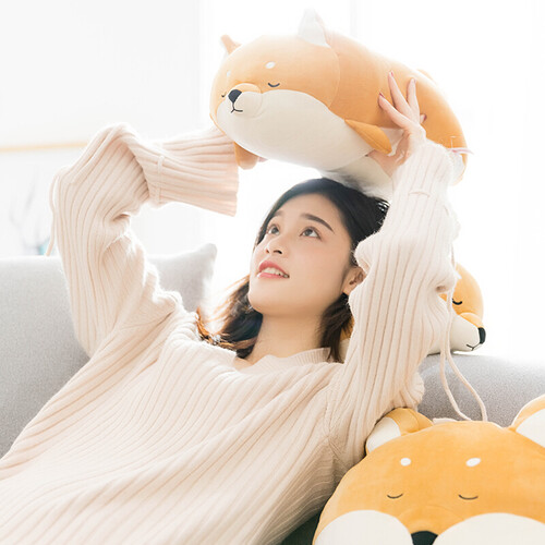 名创优品(miniso)抱枕 miniso 名创优品 柴犬公仔抱枕多少钱-聚超值