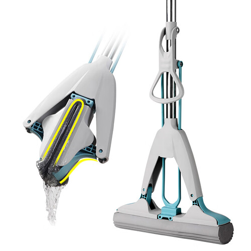 美丽雅玲珑拖把免手洗 双重挤水 胶棉拖把家用快速吸水干湿两用拖地