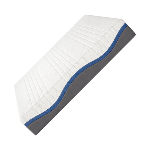 8h 海浪双层曲线簧乳胶床垫 3cm厚乳胶七区独袋弹簧床垫子tl 象牙白