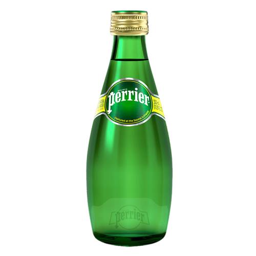 巴黎水perrier法国原装进口原味气泡水330ml24玻璃瓶整箱装