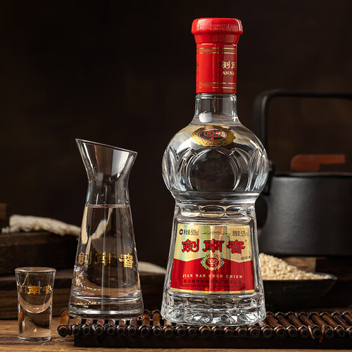 剑南春口感浓香型白酒52度水晶剑500ml2双支装