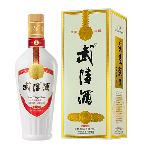武陵白酒 武陵酒 经典飘香 53度酱香型高度白酒 大曲坤沙 湖南名酒