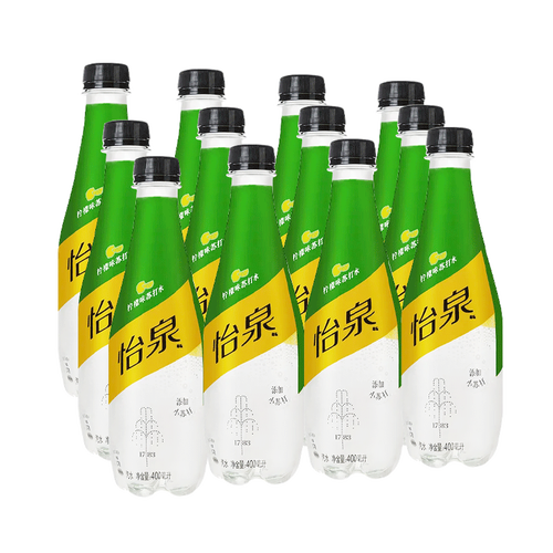 可口可乐cocacola怡泉schweppes柠檬味苏打水400ml12瓶