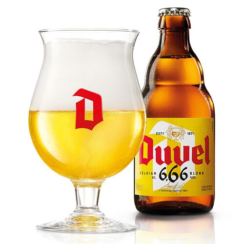 督威(duvel)6.66°精酿啤酒 330ml*12瓶装 整箱装 比利时原瓶进口