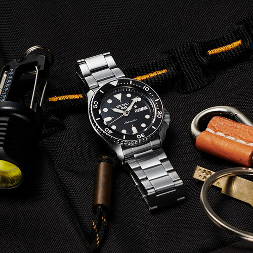 精工seiko手表新盾牌5号系列日韩表100米防水机械男表srpd55k1生日