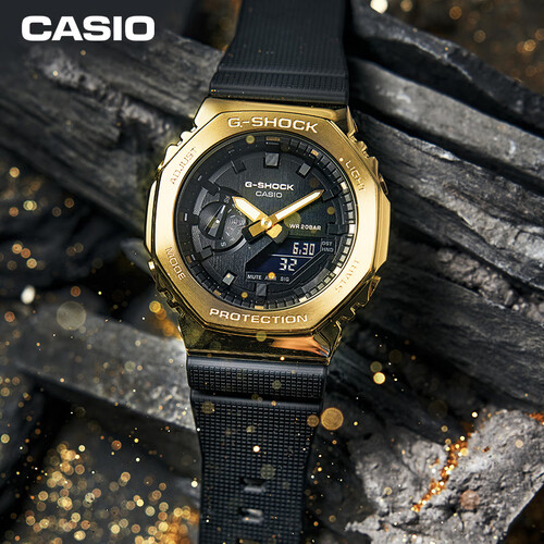 卡西欧(casio)日韩表 casio 卡西欧 g-shock 「黄金时代」新黑金系列