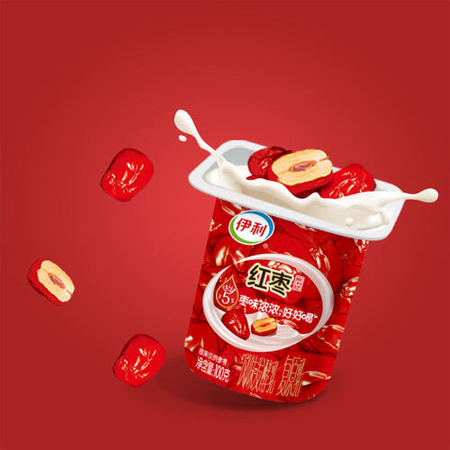 伊利红枣酸奶100g16杯十六连杯低温酸奶酸牛奶风味发酵乳