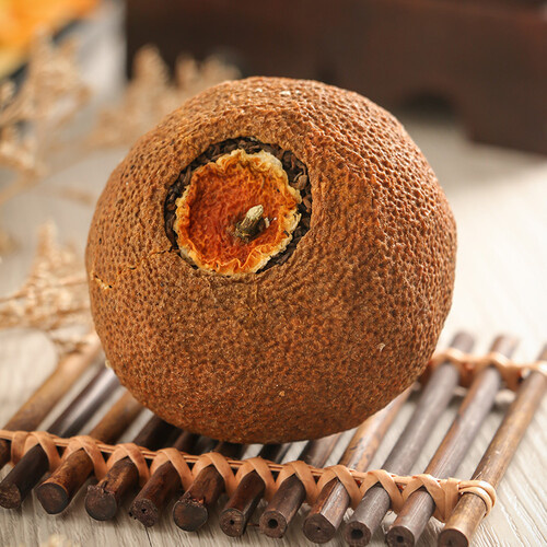 陈李济普洱熟茶柑普茶陈皮大红柑单颗装33g1罐