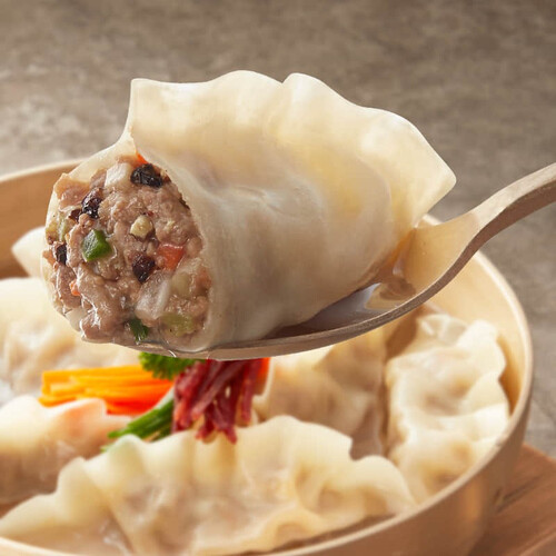 必品阁bibigo韩式王饺子速冻水饺早餐速食黑椒牛肉300g