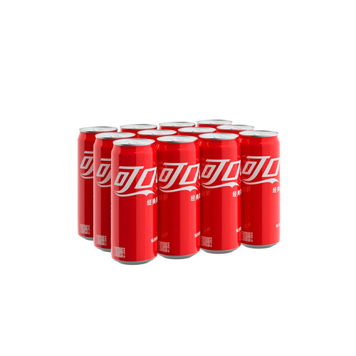 可口可乐cocacola碳酸汽水摩登罐饮料330ml12罐整箱装