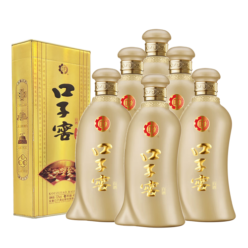 口子窖五年型兼香型白酒52度400ml6瓶整箱装高度纯粮含礼袋
