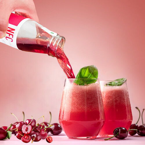 123456789爱樱维 nfc纯樱桃汁绿色食品a级非浓缩还原鲜榨车厘子汁山东