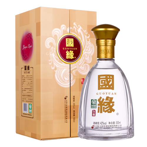 今世缘国缘对开柔雅型42度500ml送礼白酒