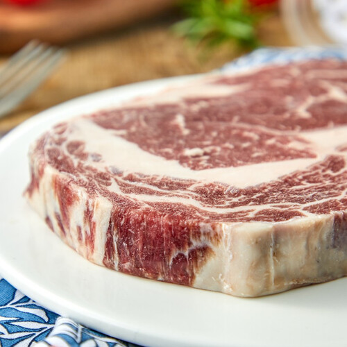 天谱乐食俄罗斯育肥250天黑安格斯眼肉原切牛排250g肋眼厚切西餐生鲜