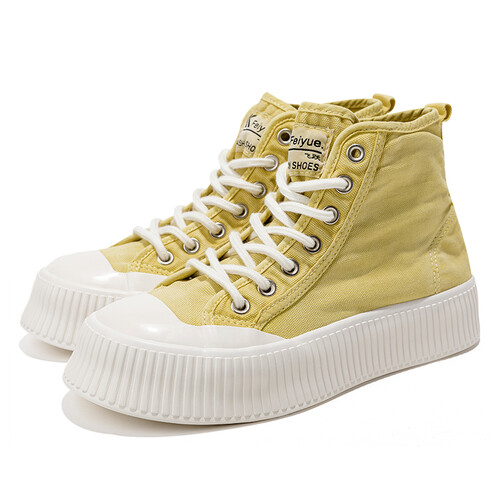 feiyue飞跃官方旗舰帆布鞋女秋季新款高帮厚底舒适百搭休闲鞋266266