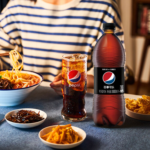 百事可乐无糖pepsi汽水大瓶装90012瓶饮料新老包装随机发货