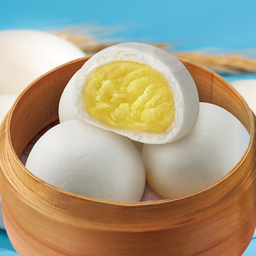 广州酒家利口福奶黄包750g20个儿童早餐早茶点心包子家庭装