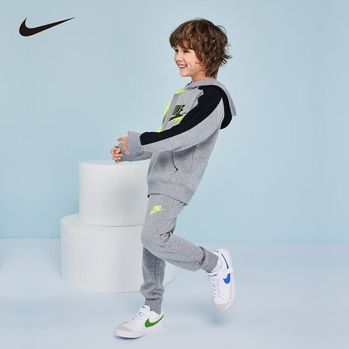 耐克(nike)儿童套装 nike 耐克 儿童薄绒卫衣长裤 2件套多少钱-聚超值