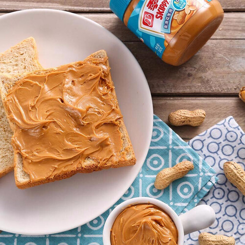 四季宝skippy花生酱早餐面包酱拌面蘸料火锅调料烘焙原料柔滑340g颗粒