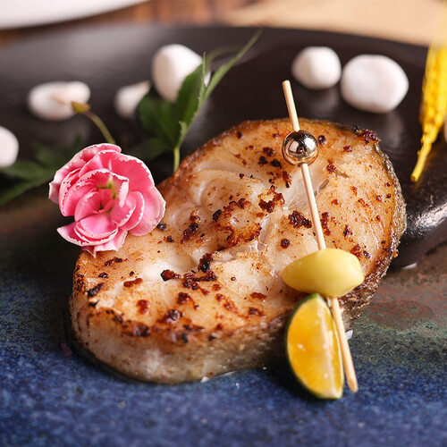 蓝雪冷冻挪威北极鳕鱼扒钩钓msc认证400g37块袋装切段海鲜水产