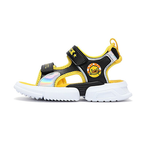 bduck小黄鸭童鞋男童凉鞋夏季新款舒适耐磨休闲鞋儿童沙滩鞋露趾透气