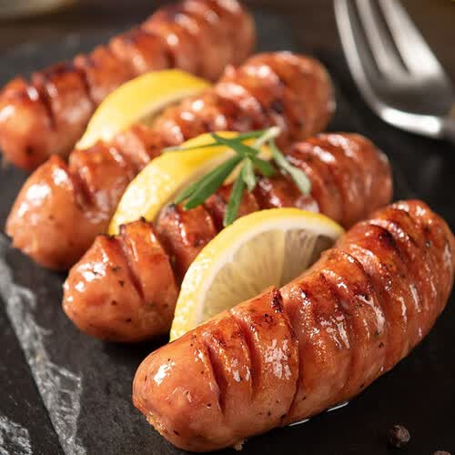 食者道 火山石烤肠 原味黑胡椒奥尔良肉肠香肠火腿肠250g*6袋/30根