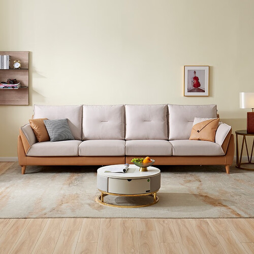 全友家居沙发北欧简约大小户型客厅家具科技布布艺沙发102629c3