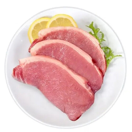 京东跑山猪 国产黑猪通脊肉600g 冷冻 林间慢养 29.