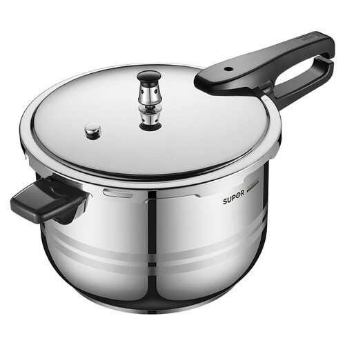 苏泊尔supor304不锈钢高压锅加厚大容量压力锅燃气电磁炉通用4l20cm