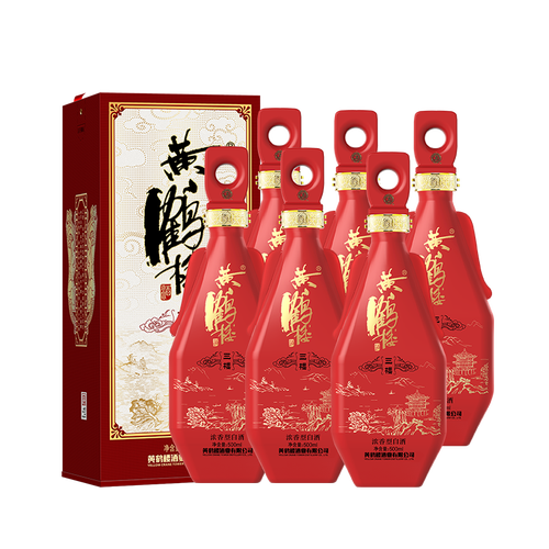 黄鹤楼白酒 黄鹤楼 三楼 52%vol 浓香型白酒 500ml*6瓶 整箱装多少钱