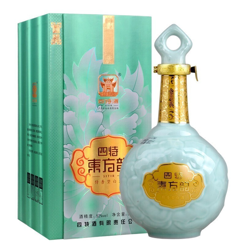 四特白酒 sitir 四特酒 东方韵 国韵 52%vol 特香型白酒 500ml 单瓶装