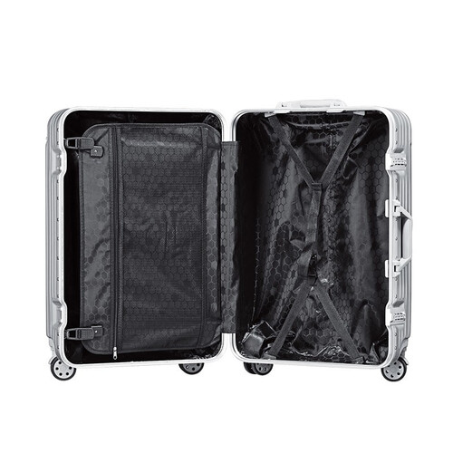 nautica行李箱 nautica 诺帝卡 铝框拉杆行李箱 24寸 k-b82k多少钱-聚