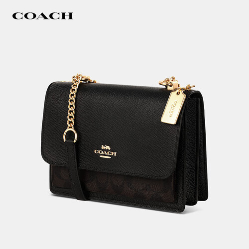 蔻驰(coach)箱包 coach 蔻驰 女士单肩链条包 91019 imaa8 黑色 小号