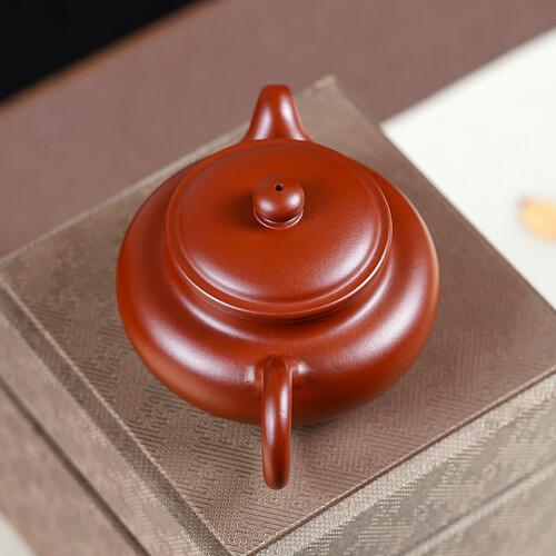 京东京造宜兴紫砂壶原矿朱泥手工茶壶泡茶壶功夫茶具朱泥仿古壶210ml