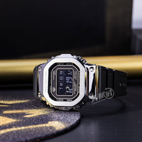 卡西欧casio35周年限定小方块金属方块小方表金砖银砖手表情人节礼物