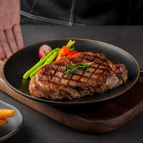 12345678910豪客来 厚切黑椒海盐整切调理西冷牛排(1.