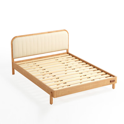 linsy kids林氏木业现代简约实木框儿童床男孩一米五卧室学生女孩单人