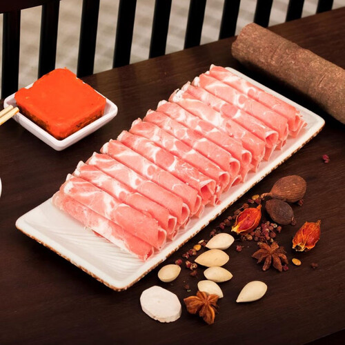 夏季牧场原切羔羊肉卷肉片500g冷冻国产内蒙羊肉片锡盟火锅生鲜食材