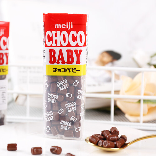 明治chocobaby牛奶味巧克力豆32g 日本进口三八妇女节礼物送女友 11.
