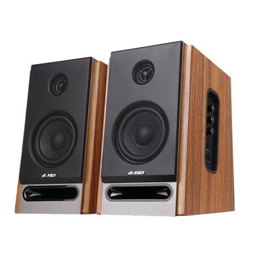 奋达(f&d)音箱/音响 f&d 奋达 r25bt pro 桌面蓝牙音箱 棕色多少钱-聚