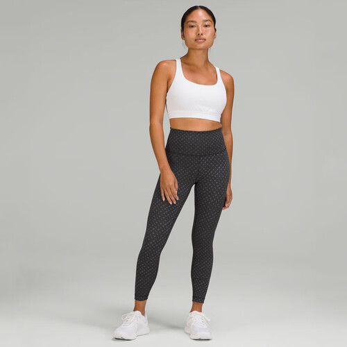 lululemon瑜伽长裤 lululemon wunder train 女士运动高腰紧身裤 24" 