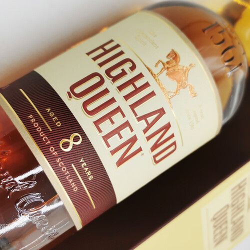 高地女王(highland queen)洋酒 波本桶 苏格兰8年调配威士忌 英国原瓶