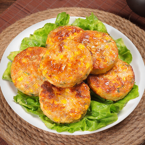 邑品粤 广式玉米饼450g 6个 广东早茶点心 速冻方便菜 营养儿童早餐