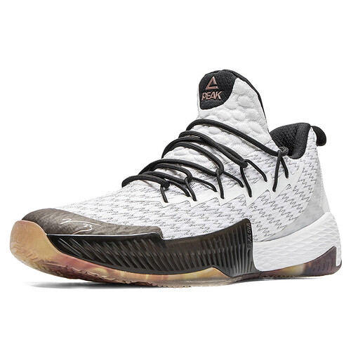 匹克(peak)路威篮球鞋男低帮实战减震耐磨运动鞋 大白/黑色 41 298元