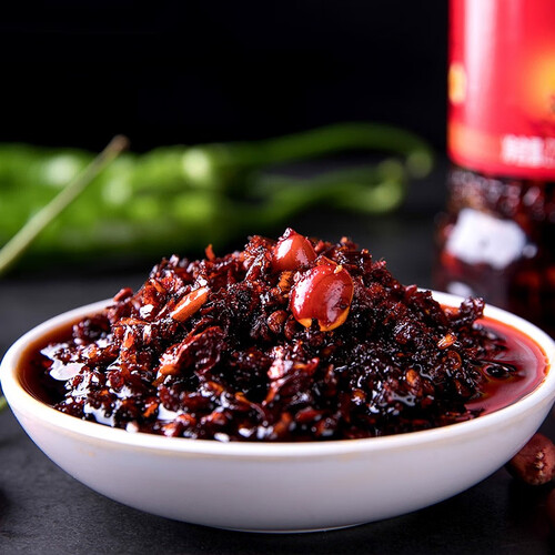 陶华碧老干妈风味豆豉油辣椒酱贵州特产下饭菜280g瓶拌面酱餐饮批发装