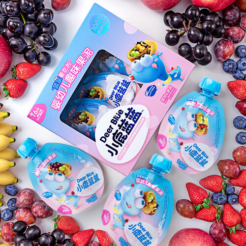 小鹿蓝蓝果泥/果汁 deer blue 小鹿蓝蓝 婴幼儿果泥 108g*6袋多少钱