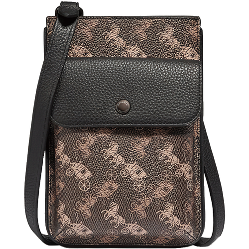 蔻驰coach男士专柜款经典老花单肩斜挎包黑棕色88280on2品牌授权直供