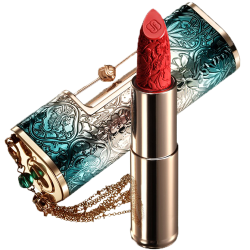 花西子同心锁口红浮雕雕花唇膏保湿滋润生日礼物送女友m1311一心一意