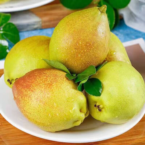 新鲜礼盒当季水果5斤脆甜香妃梨子整箱礼盒净果45斤严选单果100克以上