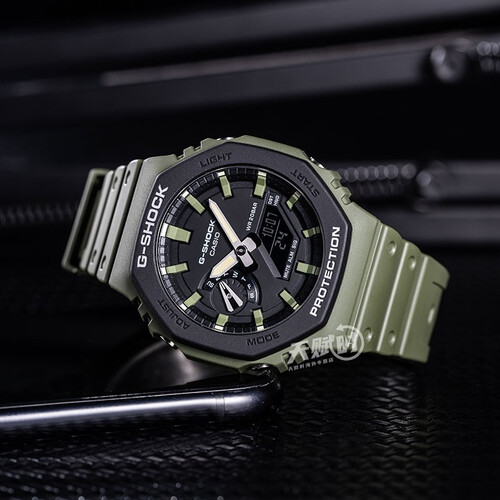 卡西欧casiogshock全新街头军事系列八角形橡树农家橡树炭纤维防水